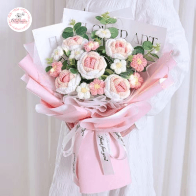 Cách Móc Hoa Bằng Len