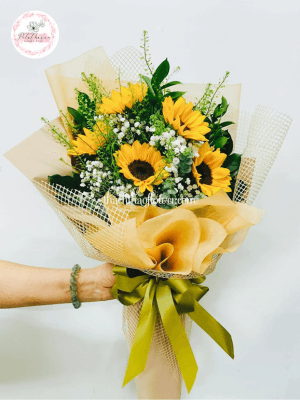 bó hoa hướng dương 5 bông