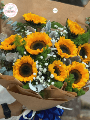 bó hoa hướng dương 5 bông