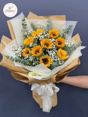 bó hoa hướng dương 5 bông