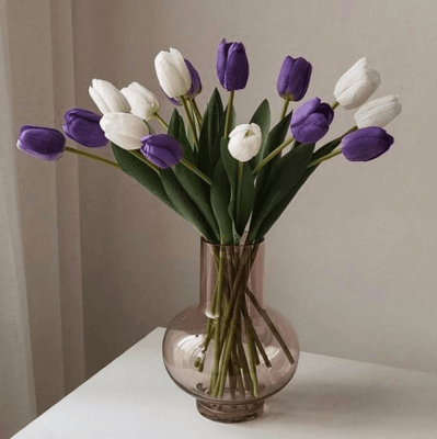 Ứng dụng của hoa tulip tím trong cuộc sống